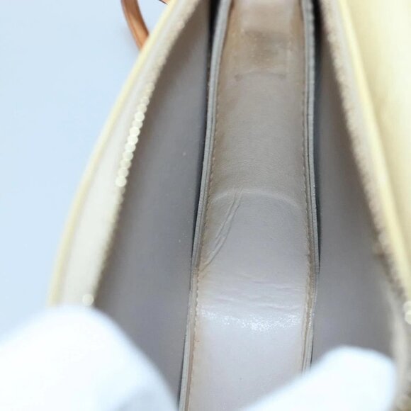 LOUIS VUITTON Monogram Vernis Motto Accessory Pouch Beige M91136 LV Auth ep9462 - Picture 12 of 16